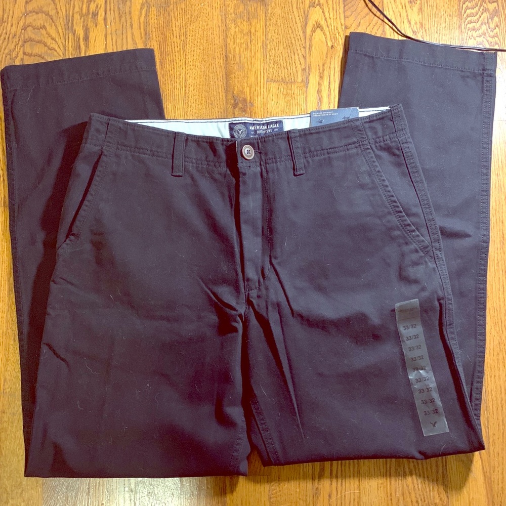 American Eagle Black Khakis